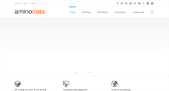 Desktop Screenshot of aminodata.com